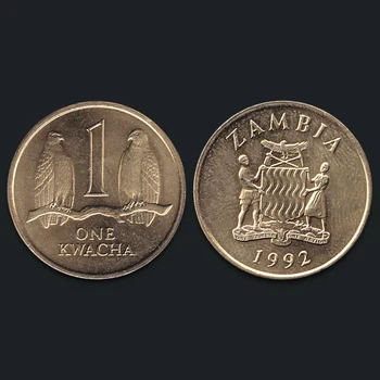 

Zambia 1 Kwacha Two Falcons 1992 Genuine Original Coins 100% Real Issuing Collection Coins Unc Africa