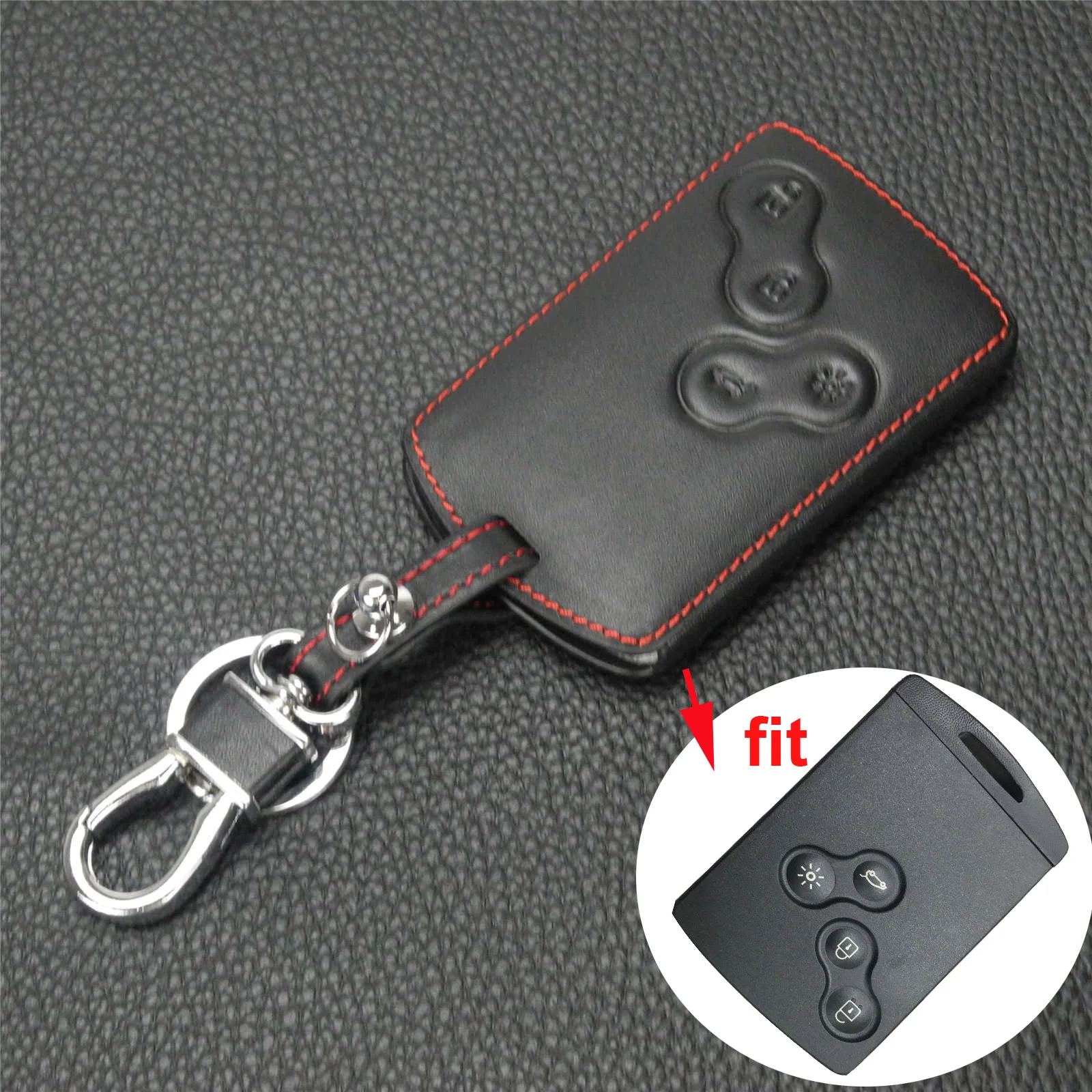 

Fit For Renault Scenic Clio Laguna Megane Captur Kaptur Koleos Duster Sandero Twingo Case Fob Shell 4 Buton Leather Key Cover