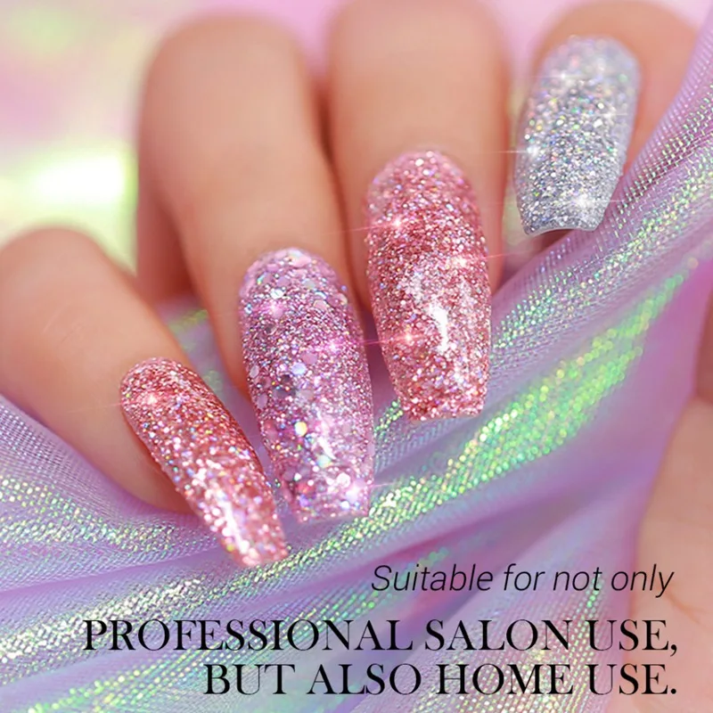 Colorful Platinum Nail Dipping Powder Glitter Nail Powder Nail Art Fluorescent Powder 7 Type Beauty Accessories