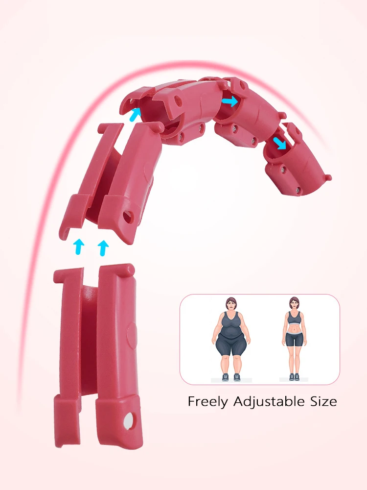 Fitness Hoop Adjustable Abdomen Sports 24-Section Thin Waist Removable Massage Training Weight Loss