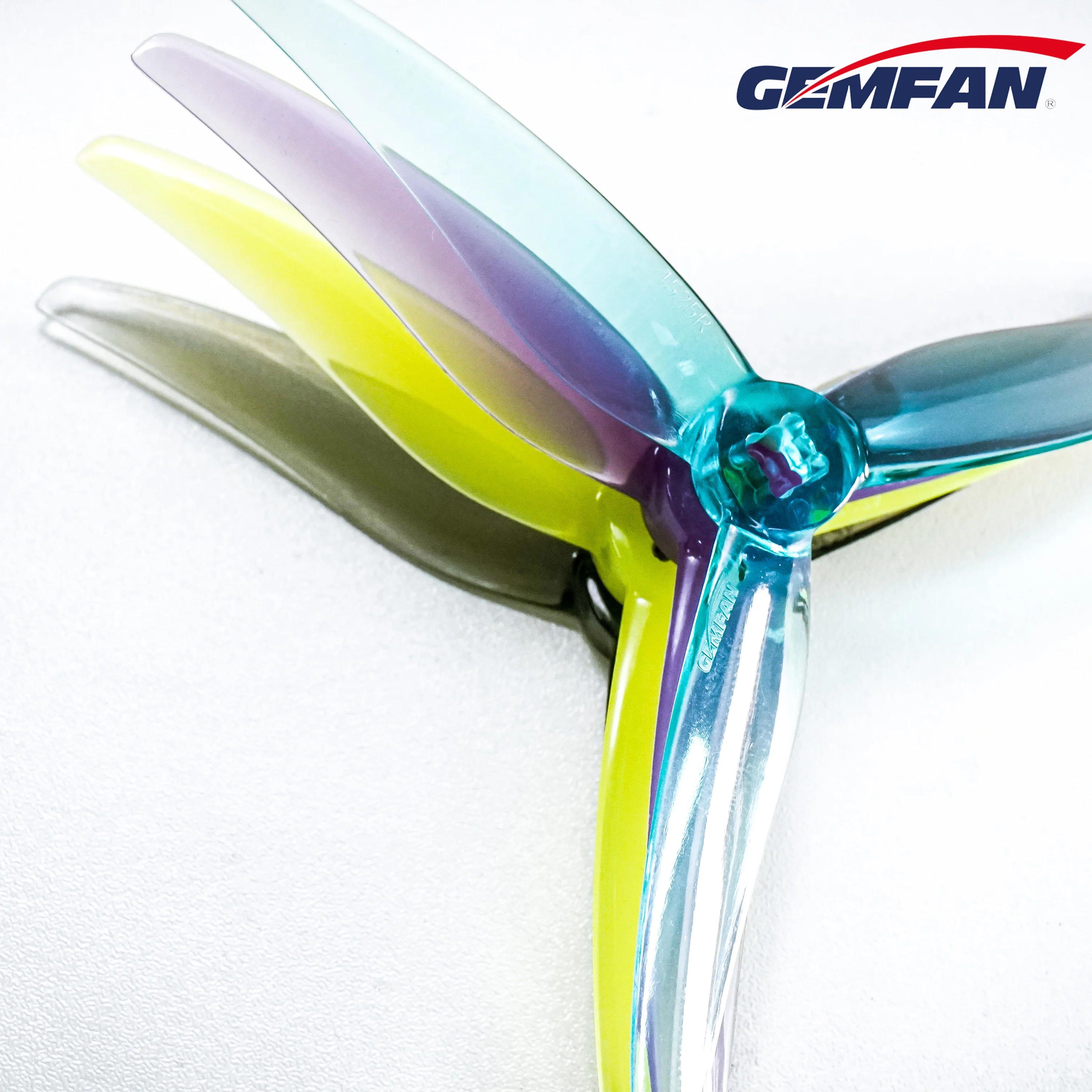 12Pairs Gemfan Hurricane 4525 3-Blade 3 Hole PC FPV Propeller - 4.5X2.5X3 for 2004 brushless motor RC FPV Racing 4inch Drone 10