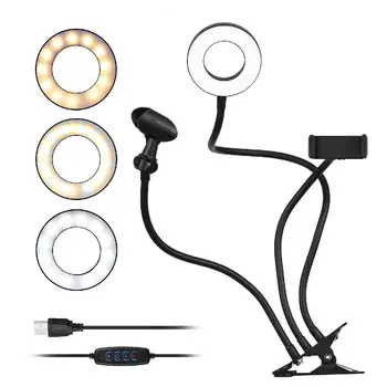 

DishyKooker V10 LED Ring Fill Lamp Desktop Live Broadcast Photography Accessories