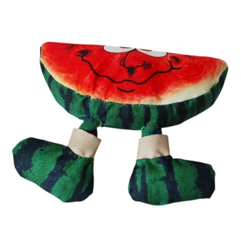 

Pet Chew Toy for Solving Boredom Cartoon Watermelon Squeaky Dog Bite-resistant Molar Toy