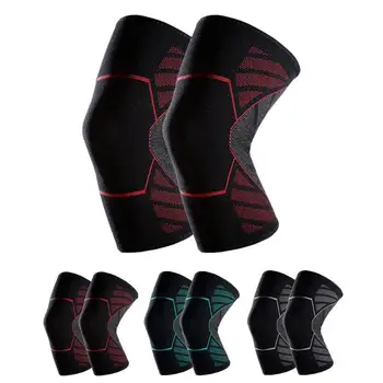 

1pc Outdoor Sports Knee Pad Breathable Elastic Knitting Knee Protector Non Slip Knee Support for Basketball Sports