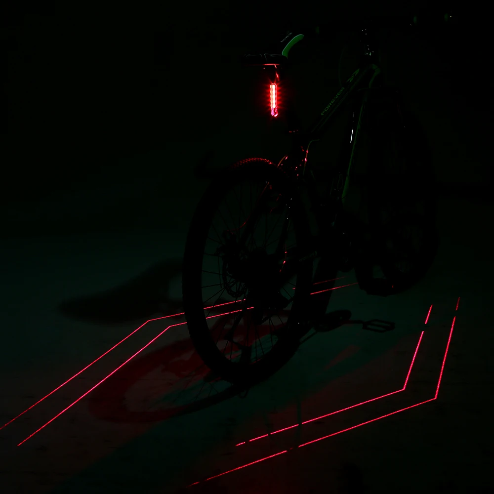 6 режимов USB Перезаряжаемый Водонепроницаемый велосипед задний фонарь MTB дорожный велосипед задний свет ночной езды Велоспорт габаритный задний фонарь