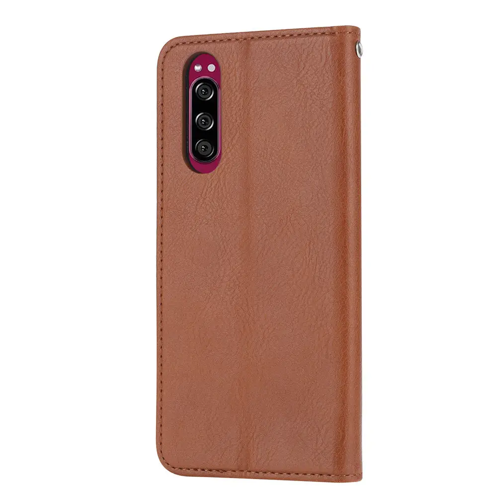 Чехол-книжка из искусственной кожи для sony Xperia 5 1 10 L2 XA2 Ultra XZ3 XZ2 компактный роскошный Магнитный чехол-кошелек держатель для карт чехол для телефона s