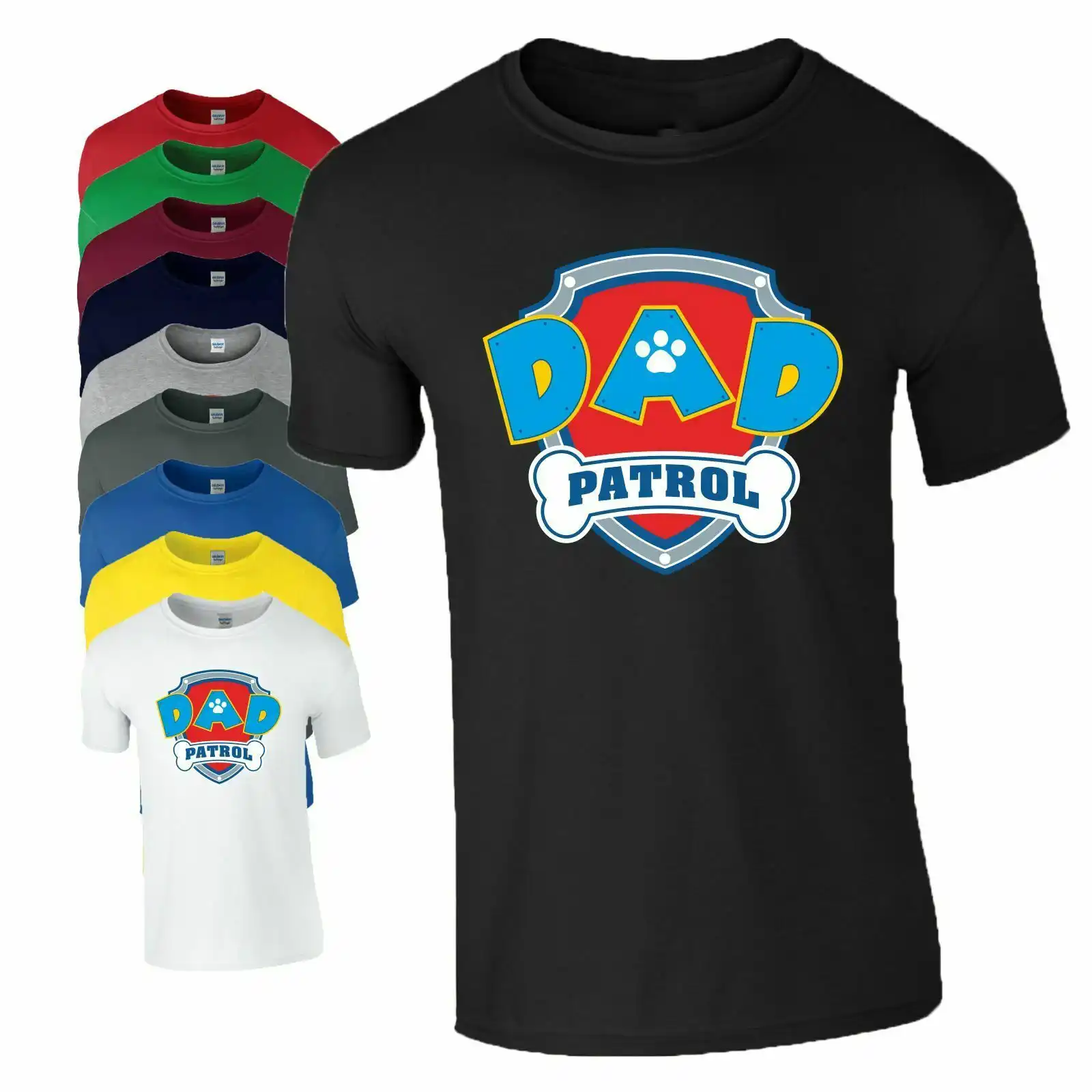 Download Dad Patrol T Shirt Family Birthday Gift Fathers Day Daddy Mens Top T Shirts Aliexpress