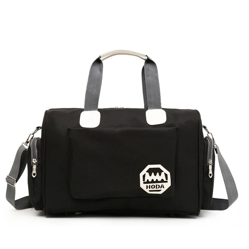 Мужская спортивная сумка для женщин, сумки для фитнеса, сумка для путешествий, переносная водонепроницаемая сумка для багажа, вместительная спортивная сумка 023 - Цвет: Black Small