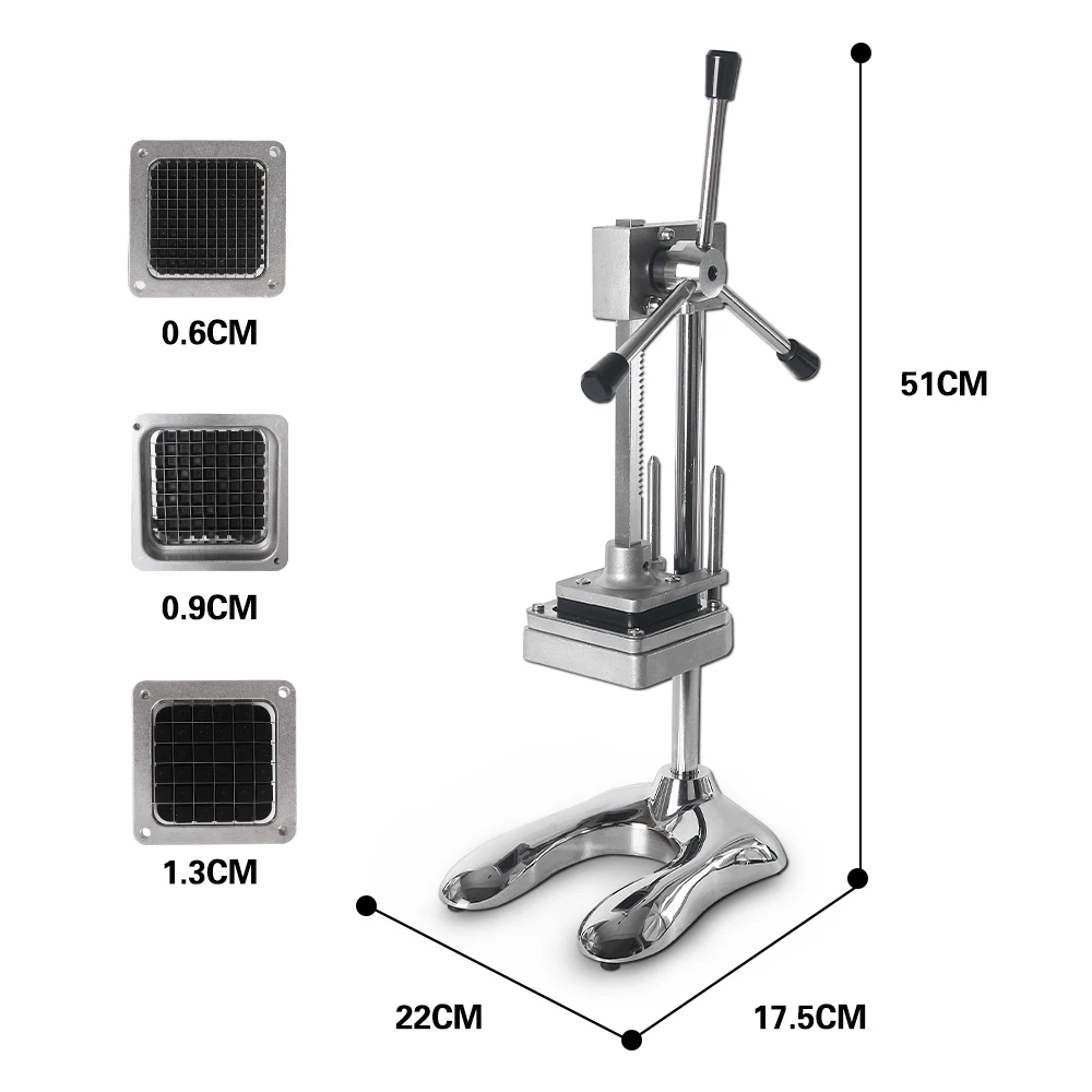 ITOP резак для картофеля фри вертикальный нож картофельных чипсов с легким