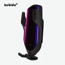 Kebidu 10 Вт Qi автомобильное беспроводное зарядное устройство Держатель Телефона Черный R2 автоматический зажим инфракрасный индукционный телефон зарядное устройство для iPhone huawei