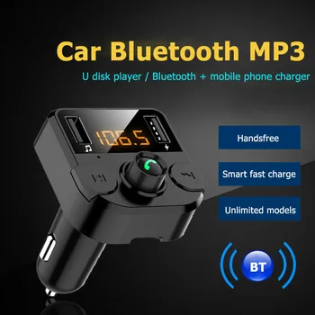 

Upgraded BT36B Bluetooth 5.0 Car FM Transmitter Handsfree MP3 Player TF Card LED Screen 3.1A Dual USB Phone Charger Power Supply