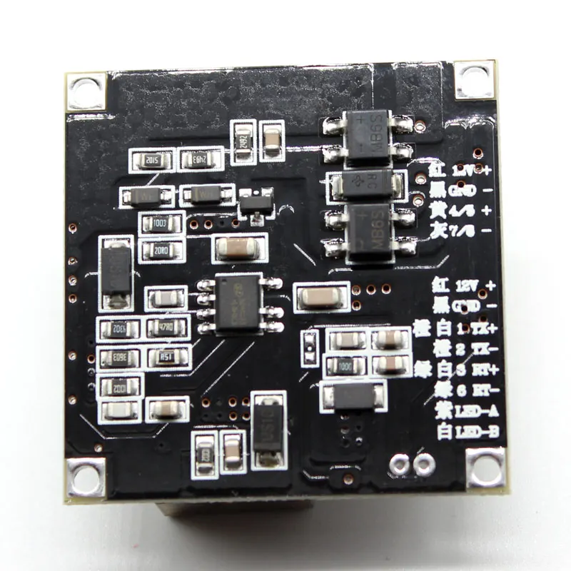 Плата модуля POE для безопасности CCTV сети IP камера H.265 8Pin питание по Ethernet 12 В выход IEEE802.3af/at совместимый