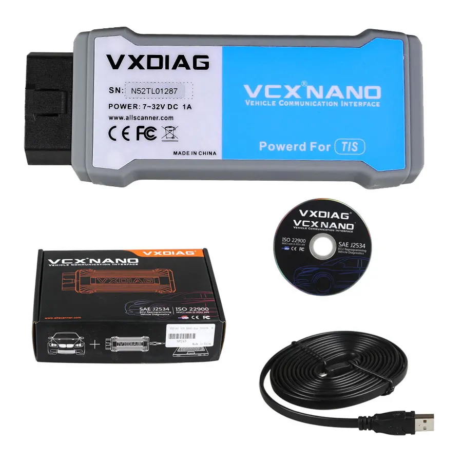 VXDIAG VCX NANO для TOYOTA TIS Techstream V15.00.026 совместим с SAE J2534 2000 по 2019 год| |