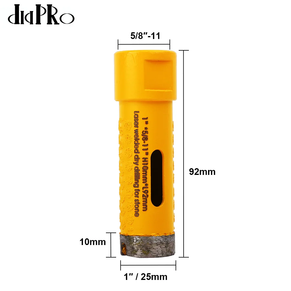 25-50mm 다이아몬드 화강암 드릴 비트 다이아몬드 코어 드릴 비트 돌 화강암 외부 및 내부 보호 레이저 용접 구멍 톱