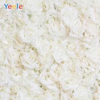 

Yeele Wedding Party Scene White Roses Decor Portrait Customized Photography Backdrops Photographic Backgrounds For Photo Studio