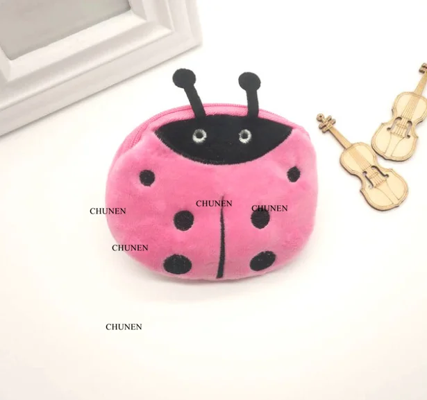 24PCS/LOT , 10CM Plush Purse , Key Chain Lady Girl's Plush Coin Purse Toy
