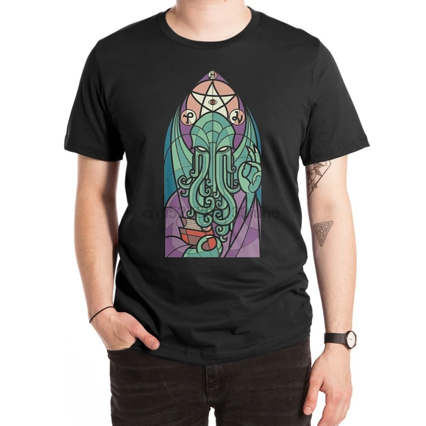 Cthulhu церковная футболка витражи создание поп культура шерпа одеяло cthulhu cthullhus