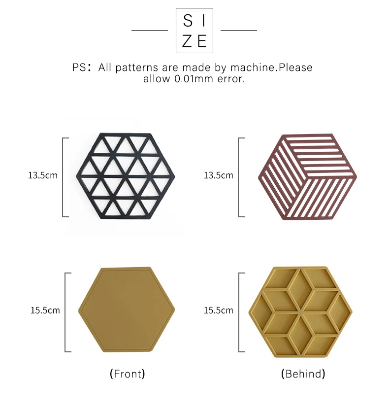 25 видов Шестигранная силиконовая подставка под кружку, теплоизоляционная подставка для горячих напитков, подставка под кружку, Креативные кухонные аксессуары в скандинавском стиле