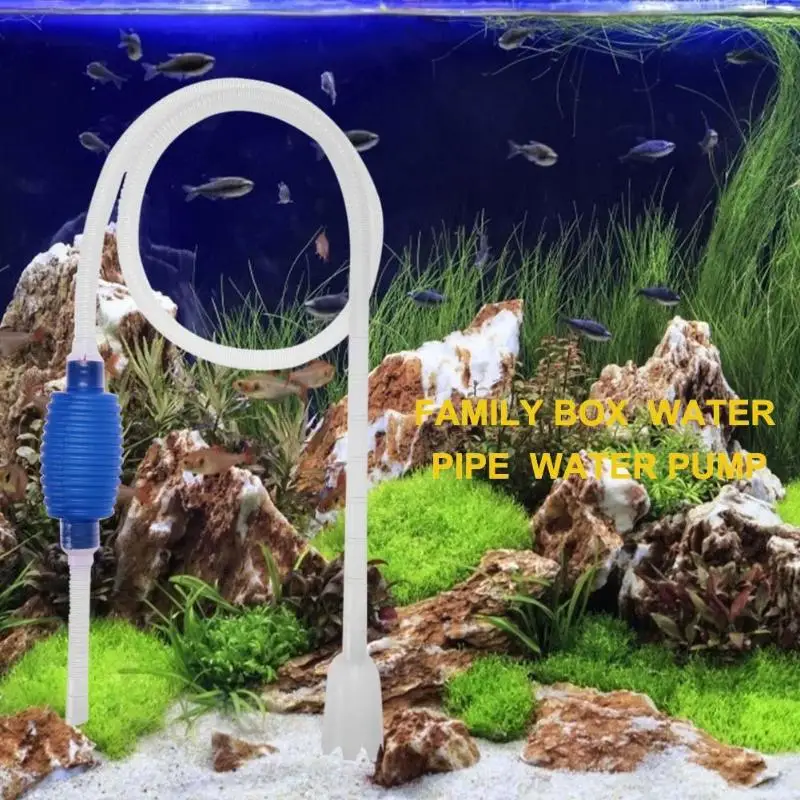 Очиститель для аквариума Безопасный и нетоксичный вакуумный сифон гравий ежедневный долговечный всасывающий фильтр для воды