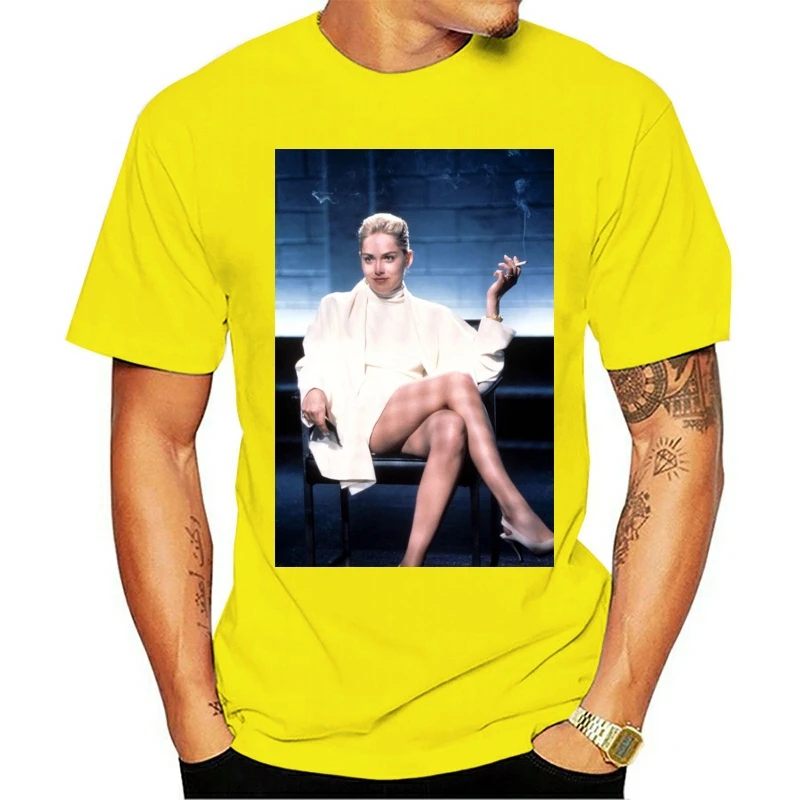 

new Men tshirt Short sleeve Basic Instinct Unisex T Shirt tee tops Women t-shirt