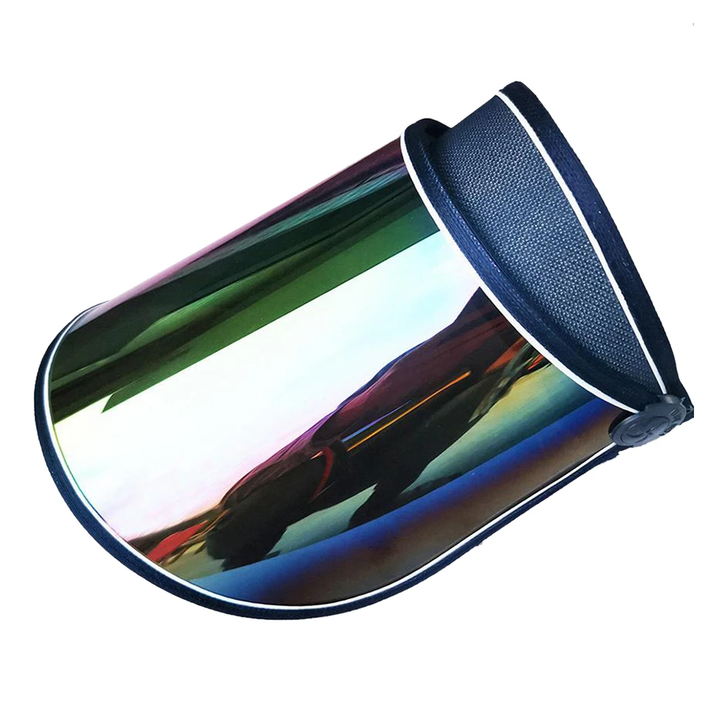 Summer Sun Beach Hat Visor Brim Lens Fishing Hiking Golf UV Protection Face Shield Headband For Women Outdoor