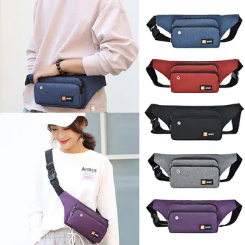 

Outdoor Fanny Pack Women Waist Belt Bag Pouch Anti-theft Stealth Passport Bag Multi-function Certificate Package Pack Belly Bags