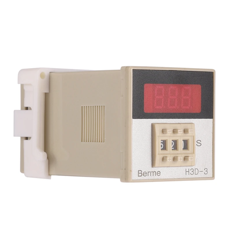 H3D-3 AC220V цифровой светодиодный Время задержки времени таймера реле времени Управление переключатель 999 сек 8-Pin огнестойкая оболочка из ПВХ