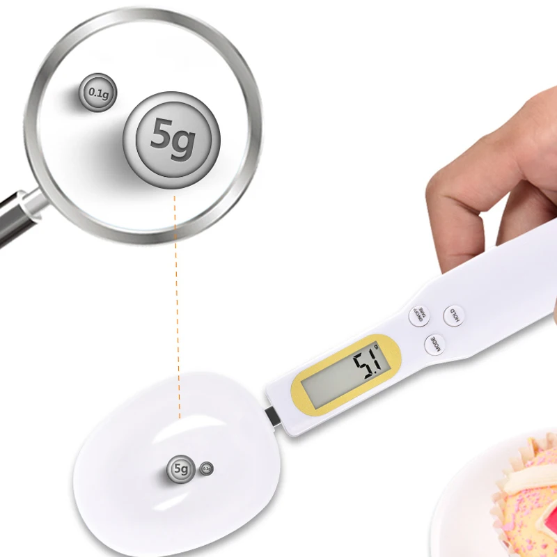 Electronic Kitchen Scale LCD Display Digital Weight Measuring Spoon Digital  Spoon Scale Mini Kitchen Accessories Tools - CJdropshipping