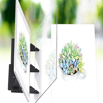 

Children Kids Christmas Gifts LED Projection Drawing Copy Board Optical Imaging Drawing Board Specular Projection Board