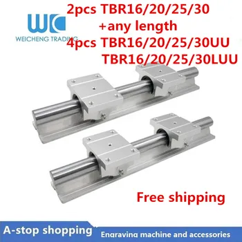 

Linear rail 2 pcs TBR16/TBR20/TBR25/TBR30 + 1200 to 2750mm and 4 pcs TBR16/20/25/30UU block guide machined for CNC parts.
