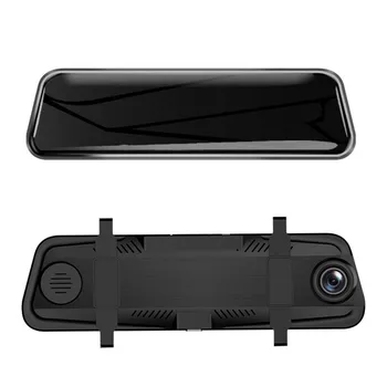 

Car Dvr Media Video Recorder Rearview Mirror Camera Dual Lens Touch Screen Wide Night Vision Dash Auto 24H 1080P