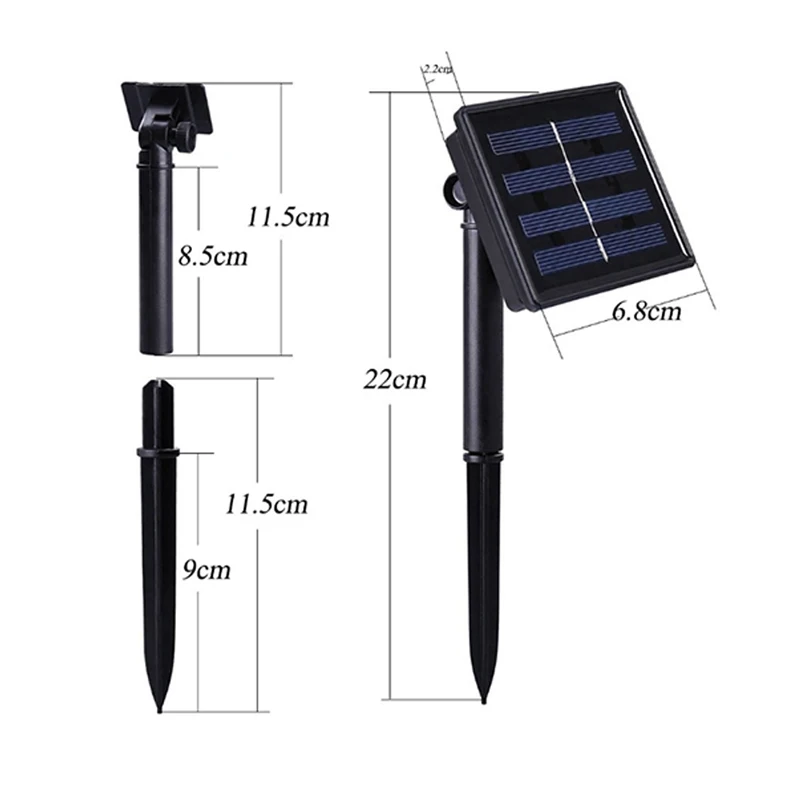 Solar Led String Lights Outdoor Waterproof LED String rose Lights Solar Garden Light for Garden Christmas Lights Outside Lamp (8)