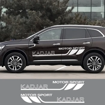 

2 Pcs Car Side Design Vinyl Stickers for Renault Kadjar, Self-adhesive Body Decoration Decals