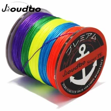 Jioudao 8 Strands Braided Fishing Line 500M PE Wire 8LB-160LB Multifilament Braid Fishing Line 7 Colors To Choose