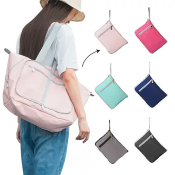 

Women Foldable Luggage Bag Travel Portable Handbag Outdoor Shoulder Bag Folding Travel Bag
