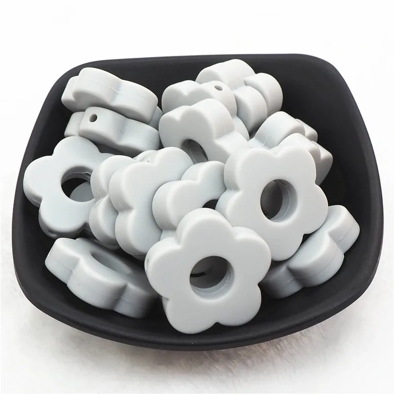 Light Grey Chengkai 10 шт. BPA бесплатно силиконовые бабочки Прорезыватель для зубов DIY Детский душ Прорезыватель для зубов Монтессори Сенсорная игрушка животное шарик аксессуары - Цвет: Light Grey