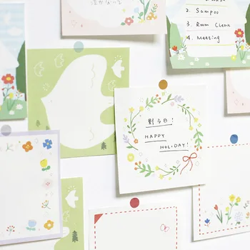 

Note for Small forest memo pad diy message note paper notepad pack Wholesale