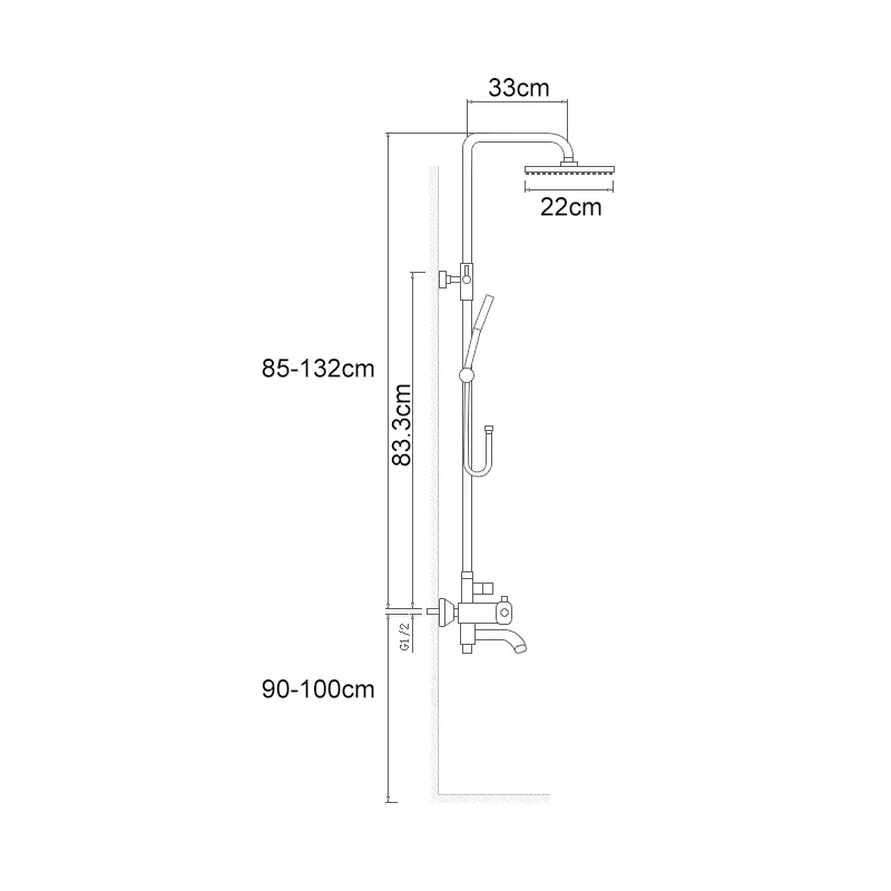 Wall Mounted Bathroom Rain Shower Set Antique Bronze Rainfall Shower with Hand Brass Rain Faucet Sets EL4003