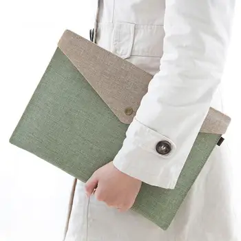 

Vividcraft A4 A5 2 Imitation Linen Canvas Felt File File Simple Bag Carpeta Portfolio Office Bag Study Stati Elegant Folder A8N7