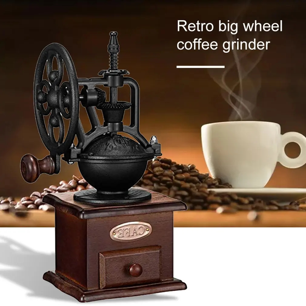 Creative Retro Ferris Wheel Hand Grinder Coffee Bean Grinder Manual Mill Machine Ceramic Pepper Grinder