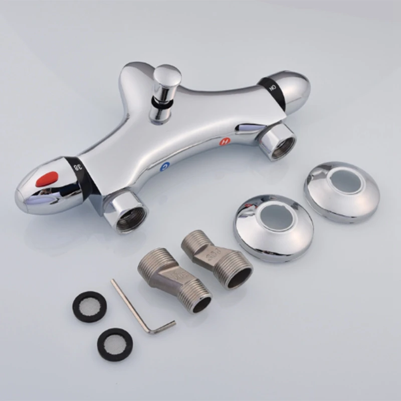 Термостатические Смесители для душа, набор для ванной, ванна, термостатический смеситель, кран для горячей и холодной ванной, смесительный клапан, латунный кран Sh