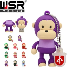 ^#Cheap usb2.0 pen drive 32gb 64gb 128gb cute cartoon funny purple monkey disk on key 4gb 8gb 16gb high speed waterproof computer gift ^#Cheap usb2.0 pen drive 32gb 64gb 128gb cute cartoon funny purple monkey disk on key 4gb 8gb 16gb high speed waterproof computer gift