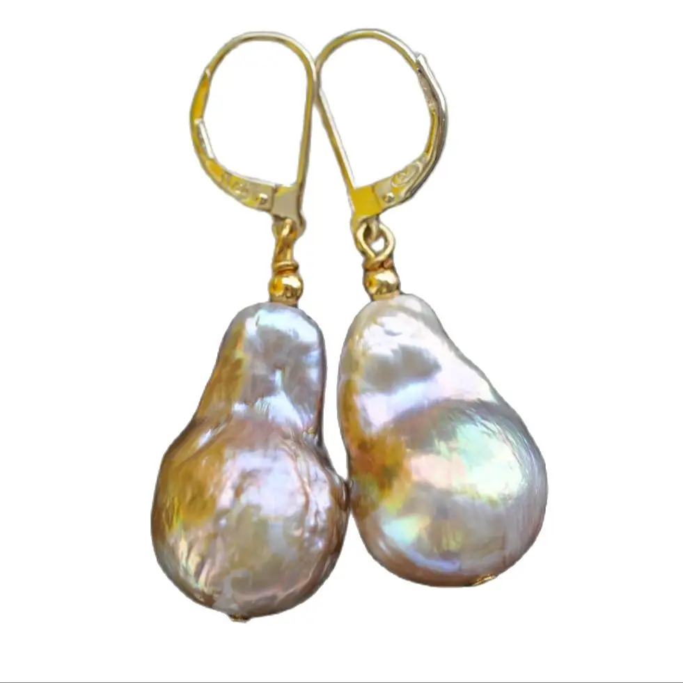 

Серьги-подвески с жемчугом Keshi MTC · STAR Z10212 24 мм