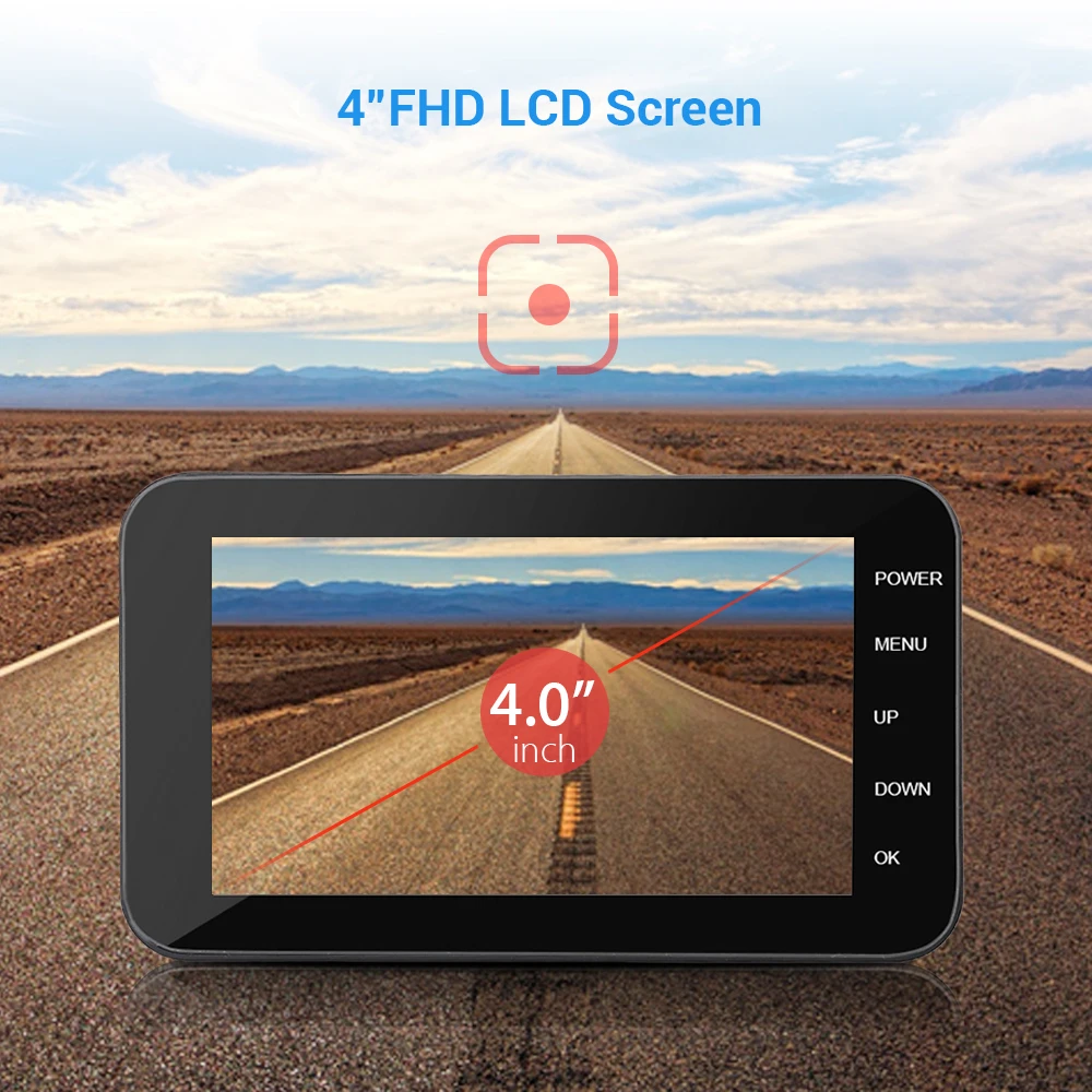 

MT003 1080p 720p Motorcycle WIFI DVR 4 Inch IPS Camera HD Dash Dual Recording Driving Recorder Motor Anti-shake Dual-track DVR