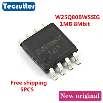 

5PCS W25Q80BWSSIG 25Q80BWSIG SOIC8 1MB 8Mbit 25Q80 W25Q80 1.8V FLASH Free shipping
