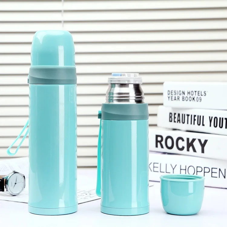 

New Style Insulated Stainless Steel Bottle Student Glass Creative Gifts Customizable Cup Daily Use the Department Store Wholesal