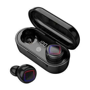 

TWS Wireless Earbuds Bluetooth 5.0 Earphone Power Display Stereo Sports Headsets Mic Touch Control with Charging Box