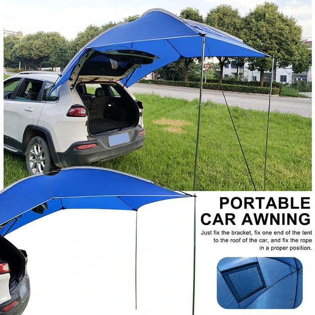 Tente de camping extérieure étanche pour voiture, auvent d'ombre, queue  latérale de voiture, abri solaire pour le camping autonome - AliExpress