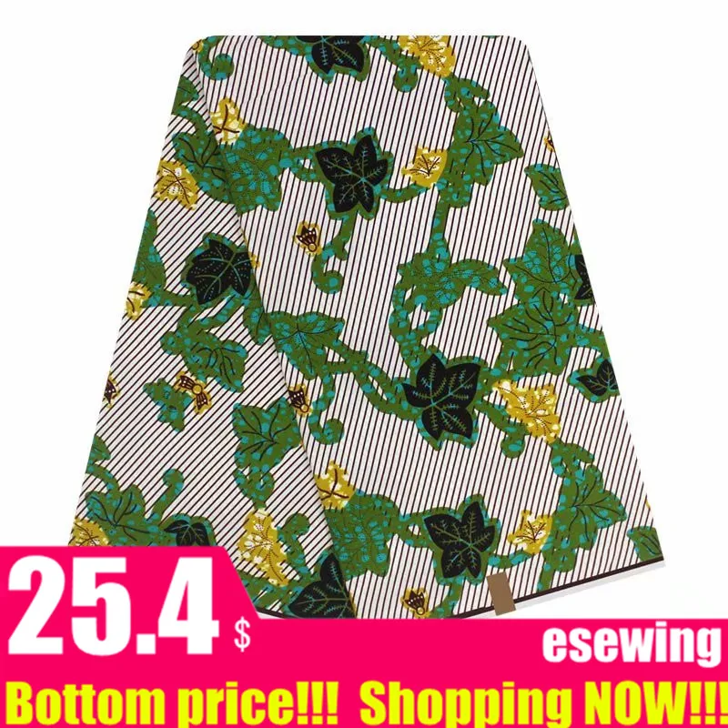 Высокое качество Африканский настоящий голландский воск африканская настоящая ткань 6 ярдов/партия для женщин платье