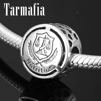 

Occupation sign Nutrition Pattern Beads Women Accessories 925 Sterling Silver Fit Original Silver Charm Bracelet Jewelry Making
